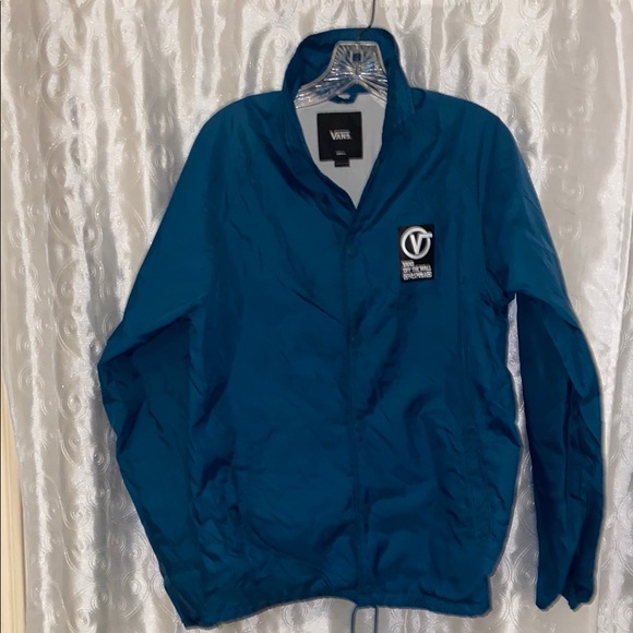 Vans Other - Vans Off The Wall Military Spec. Blue Windbreaker Jacket Men’s Size Small 🔥 YB3